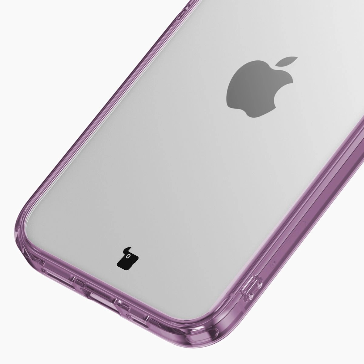 Etui Bizon Halo do iPhone 15 Przezroczysto-fioletowe