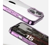 Etui Bizon Halo do iPhone 15 Przezroczysto-fioletowe