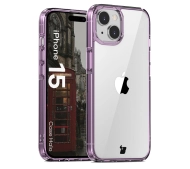 Bizon Halo do iPhone 15 Przezroczysto-fioletowe