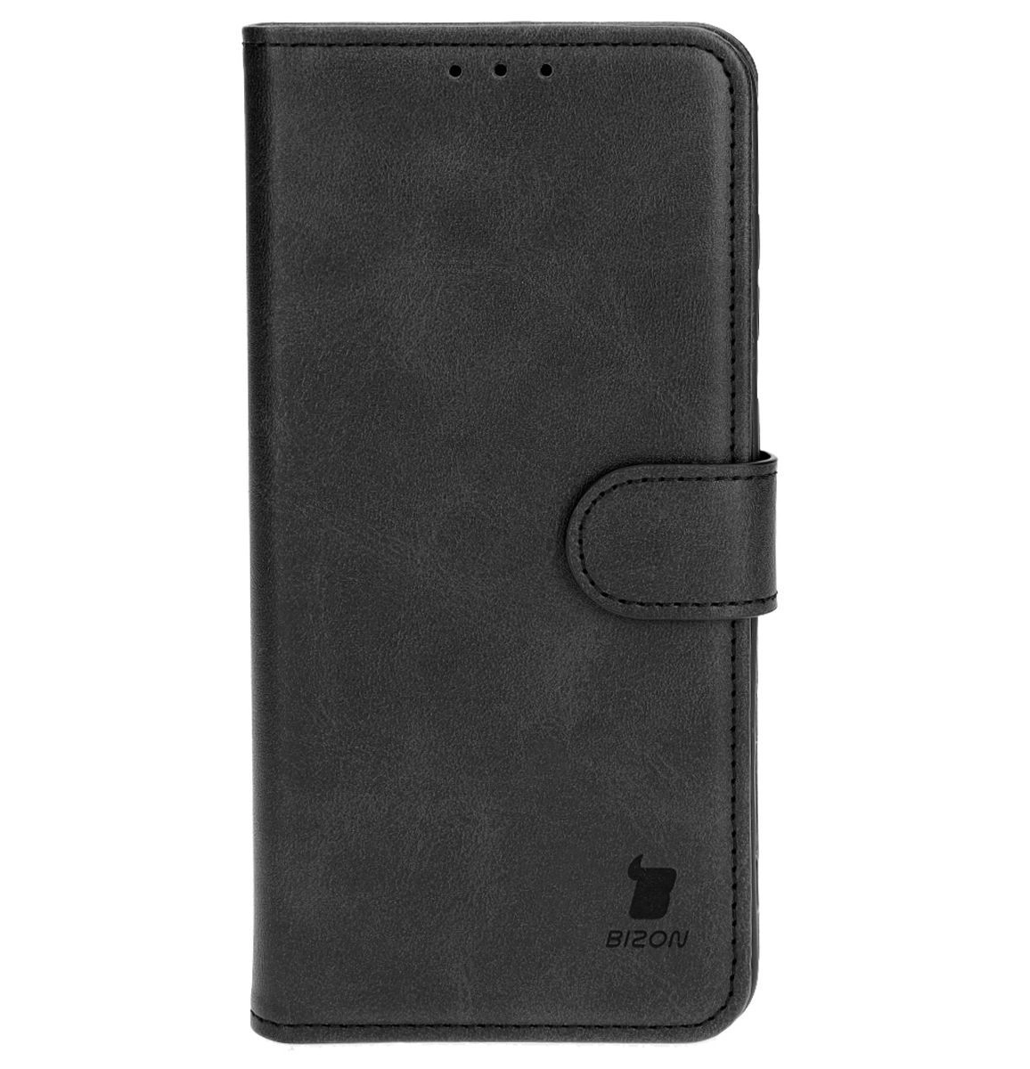 Etui Bizon z klapką Pocket do Galaxy S25 Plus/S24 Plus Czarny
