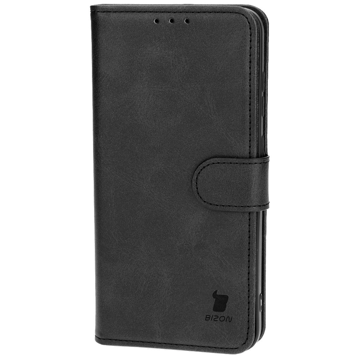 Etui Bizon z klapką Pocket do Galaxy S25 Plus/S24 Plus Czarny