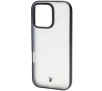 Etui Bizon Angelo do iPhone 16 Pro Przydymione z czarną ramką
