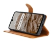 Etui Bizon z klapką Pocket do Galaxy A16 4G/5G Brązowy