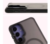 Etui Bizon Eclipse z MagSafe i podstawką do Galaxy S24 Plus Przydymione z czarną ramką