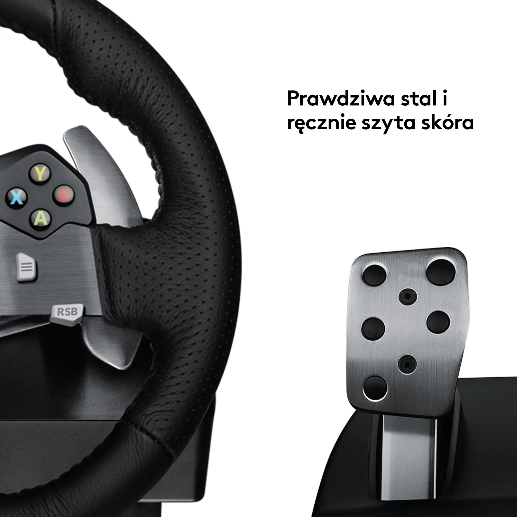 Kierownica Logitech G920 z pedałami do Xbox Series X/S, Xbox One, PC Force Feedback + słuchawki Astro A10 Biały
