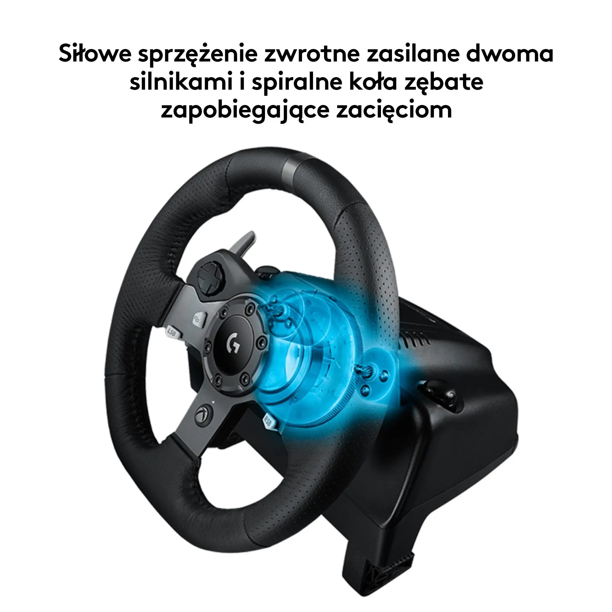 Kierownica Logitech G920 z pedałami do Xbox Series X/S, Xbox One, PC Force Feedback + słuchawki Astro A10 Biały