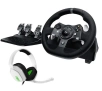 Kierownica Logitech G920 z pedałami do Xbox Series X/S, Xbox One, PC Force Feedback + słuchawki Astro A10 Biały