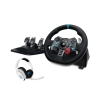 Kierownica Logitech G29 Racing Wheel z pedałami do PS5, PS4, PS3, PC Force Feedback + słuchawki Astro A10 Biały