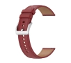 Pasek Bizon skórzany Casual 20mm do Galaxy Watch FE/7/6/6 Classic/5/5Pro/4/4 Classic Czerwony