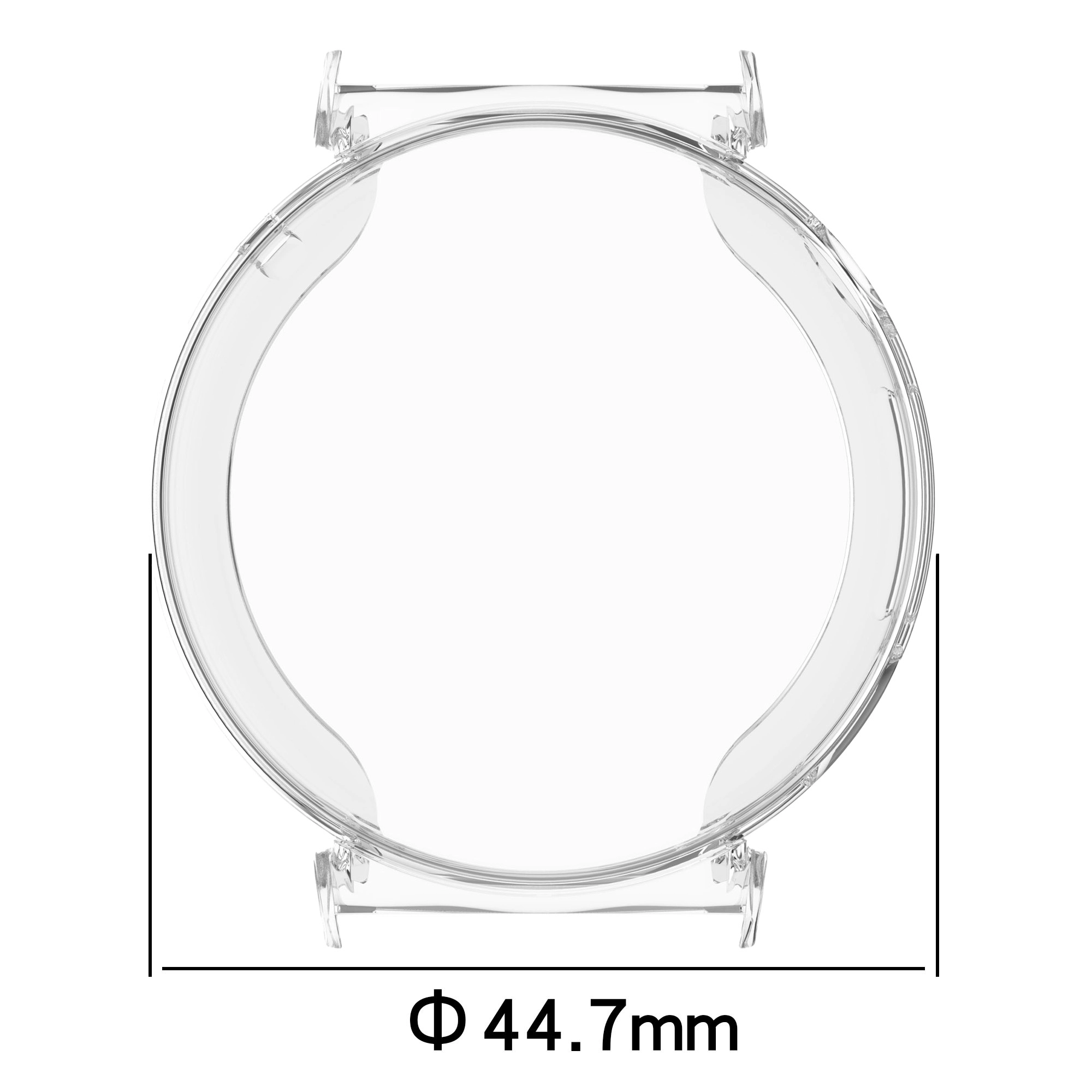 Nakładka na tarczę Bizon Felipe do Huawei Watch GT 5 Pro 42mm Przezroczysty