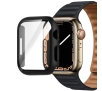 Nakładka na tarczę Bizon ze szkłem do Apple Watch 9/8/7 45mm Czarny