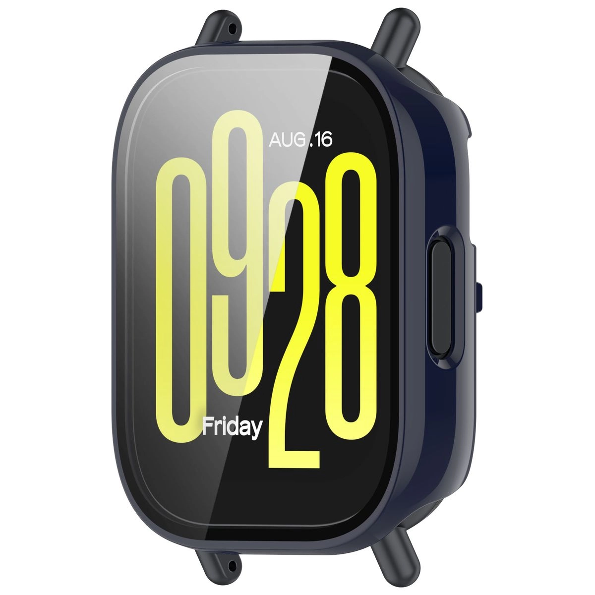 Nakładka na tarczę Bizon ze szkłem do Xiaomi Redmi Watch 5 Active Niebieski