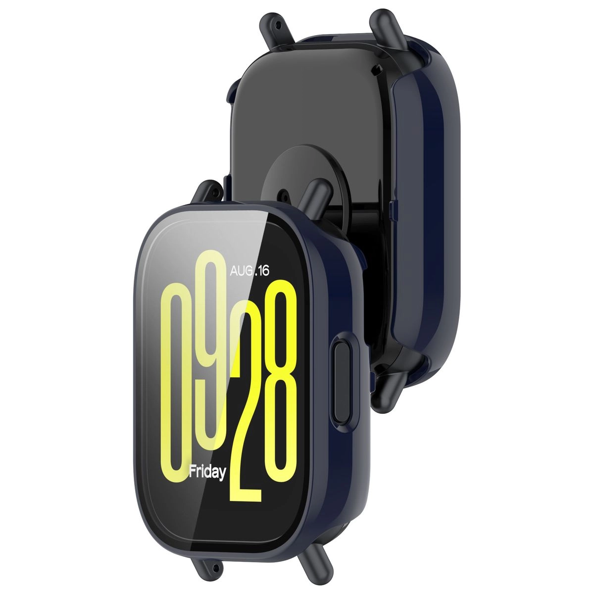 Nakładka na tarczę Bizon ze szkłem do Xiaomi Redmi Watch 5 Active Niebieski