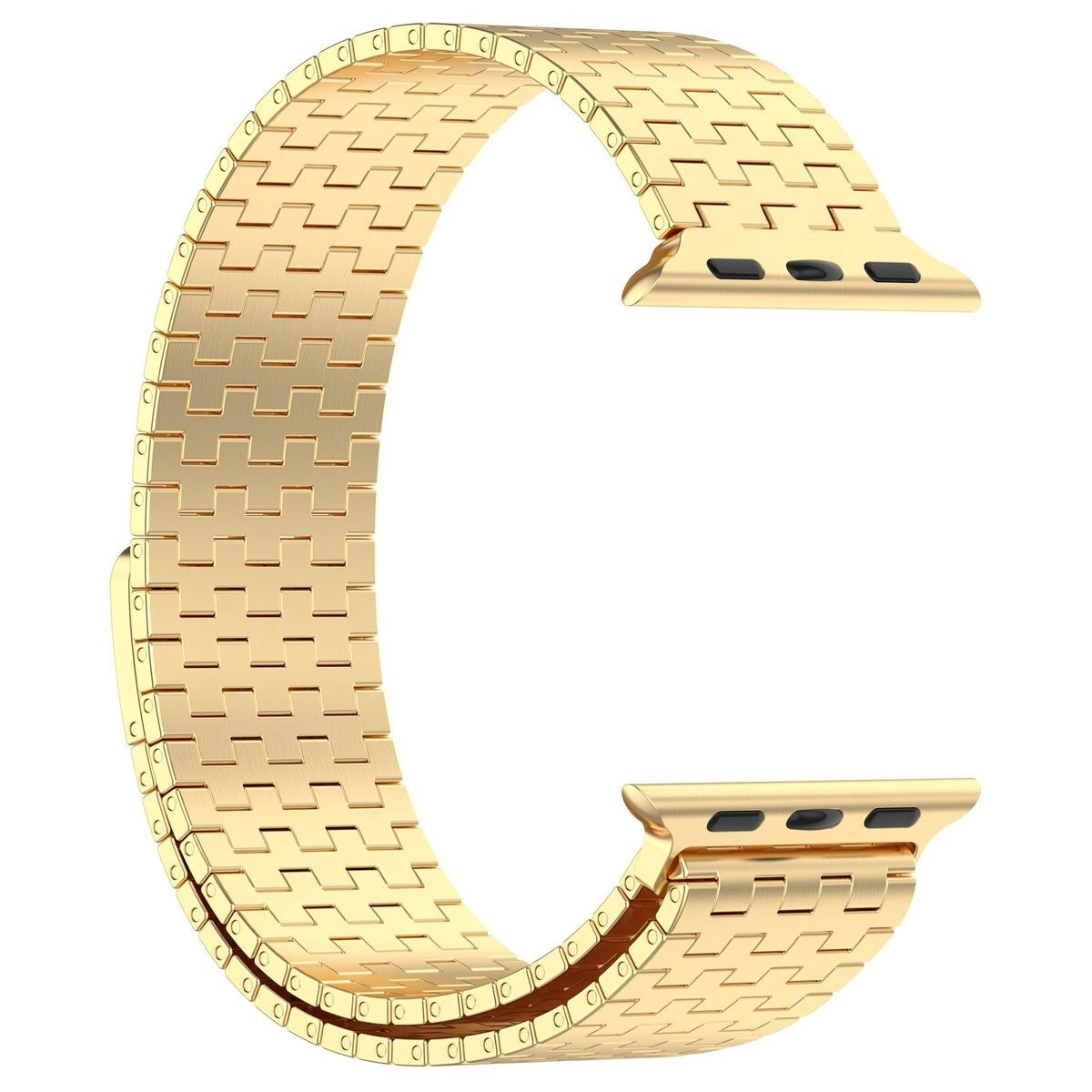 Bransoleta Bizon ze stali nierdzewnej Titanium do Apple Watch 44/45/46/49mm Złoty