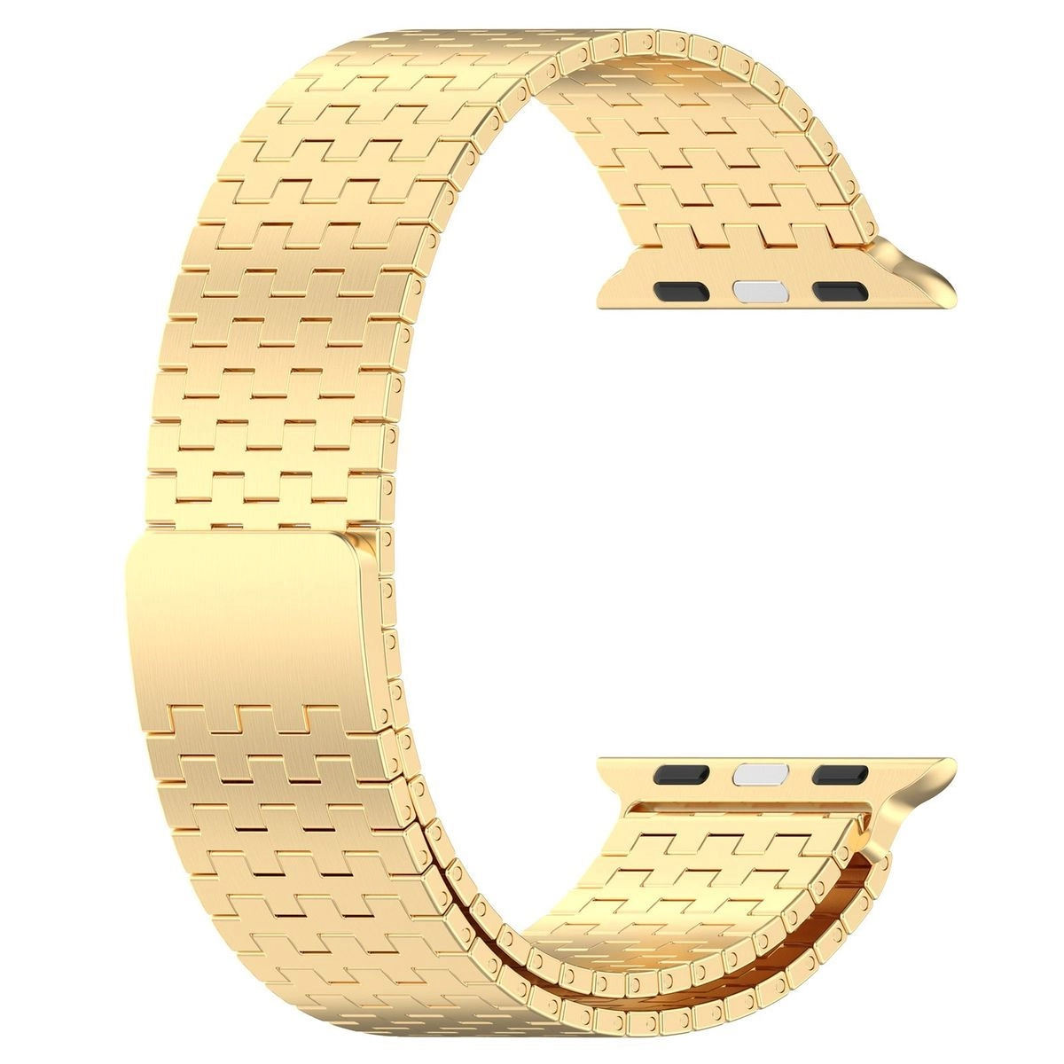 Bransoleta Bizon ze stali nierdzewnej Titanium do Apple Watch 44/45/46/49mm Złoty