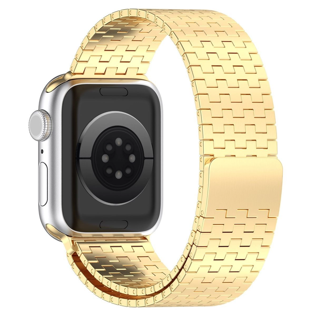 Bransoleta Bizon ze stali nierdzewnej Titanium do Apple Watch 44/45/46/49mm Złoty