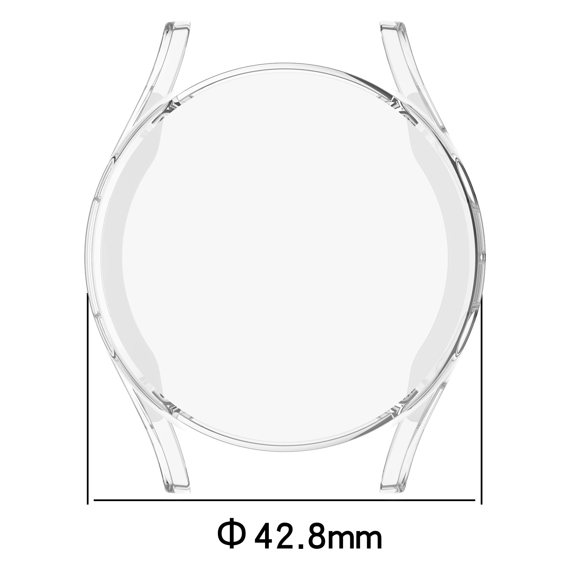 Nakładka na tarczę Bizon Felipe do Galaxy Watch 7 40mm Przezroczysty