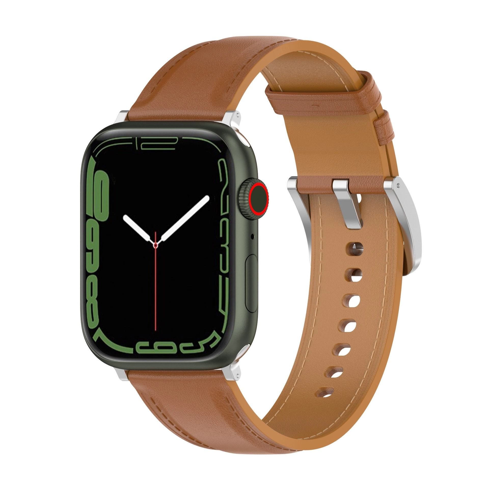 Pasek Bizon skórzany Casual do Apple Watch 44/45/46/49mm Jasno-brązowy