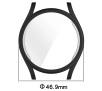 Nakładka na tarczę Bizon Felipe do Galaxy Watch 7 44mm Czarny
