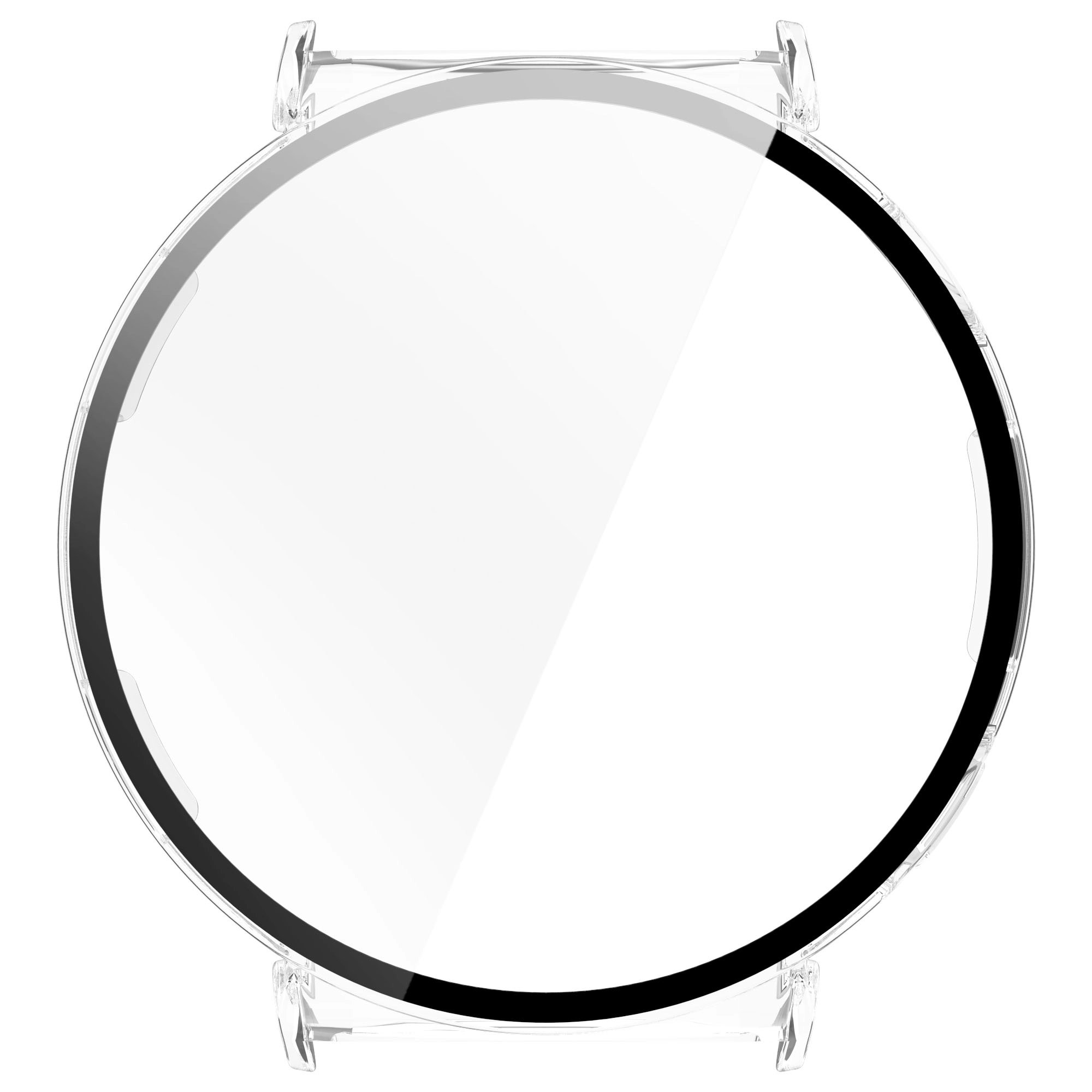 Nakładka na tarczę Bizon ze szkłem do Huawei Watch GT 5 41mm Przezroczysty
