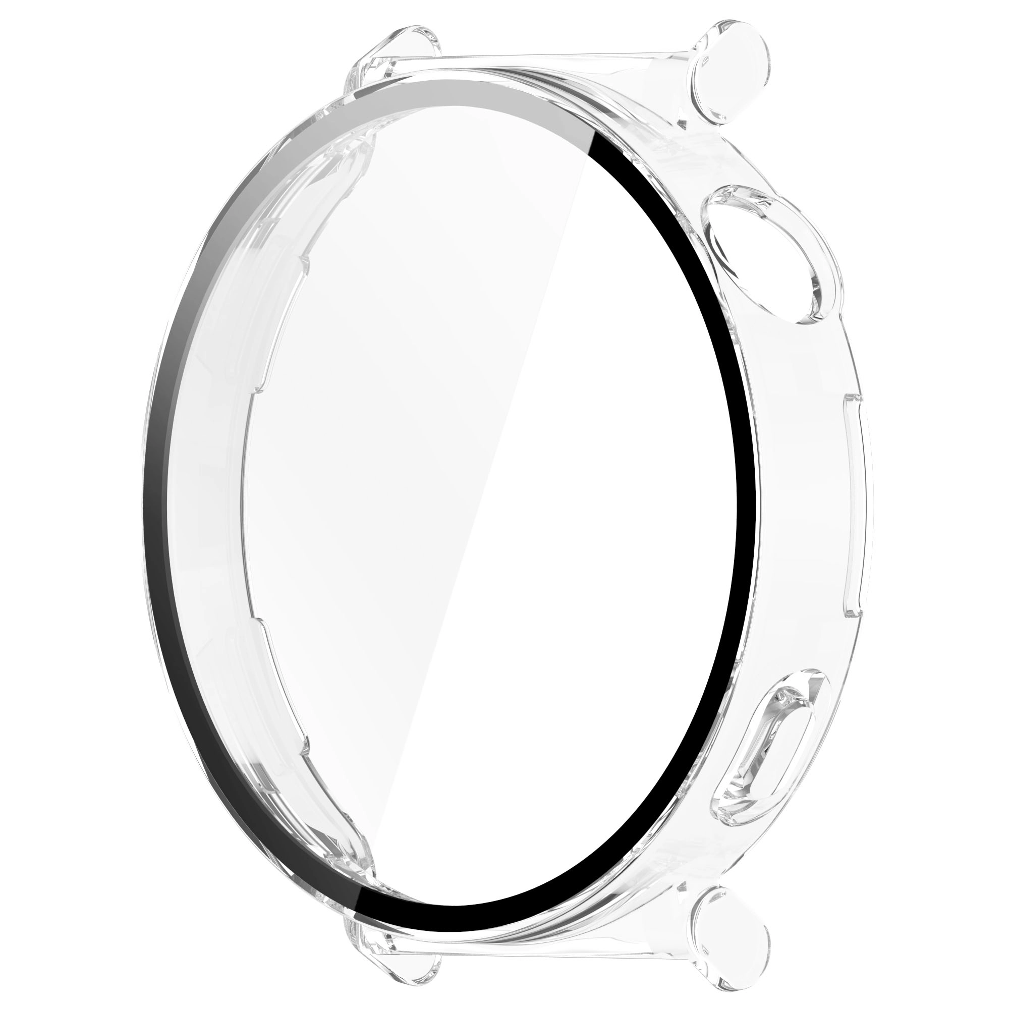 Nakładka na tarczę Bizon ze szkłem do Huawei Watch GT 5 41mm Przezroczysty