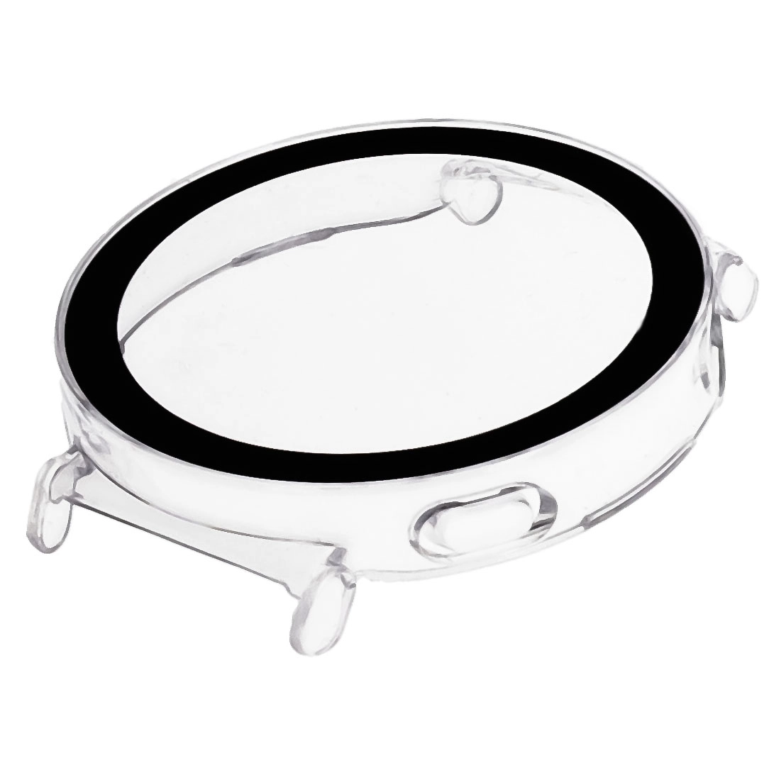 Nakładka na tarczę Bizon ze szkłem do Huawei Watch GT 5 41mm Przezroczysty