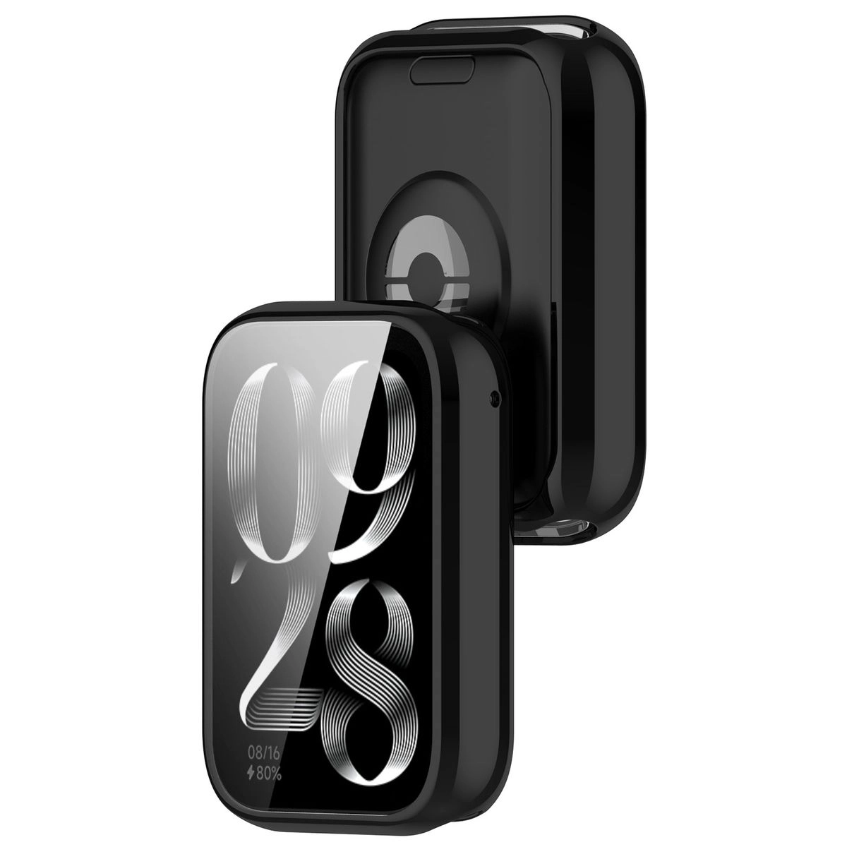 Nakładka na tarczę Bizon Felipe do Xiaomi Smart Band 8 Pro Czarny