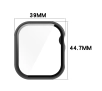 Nakładka na tarczę Bizon ze szkłem do Apple Watch 10 42mm Czarny