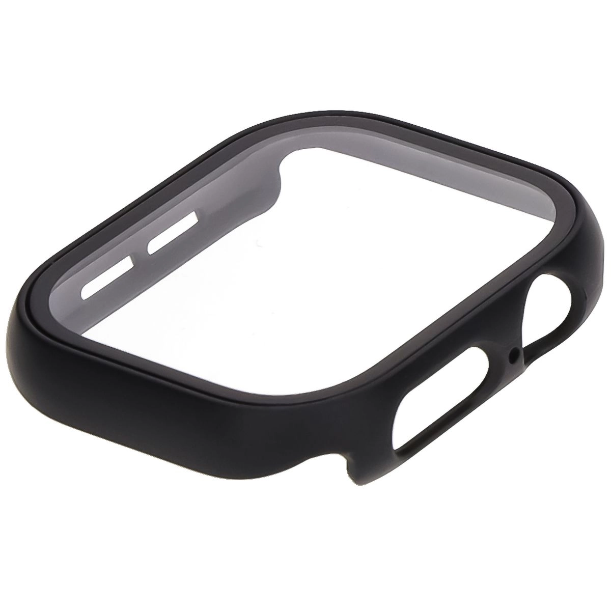 Nakładka na tarczę Bizon ze szkłem do Apple Watch 10 42mm Czarny