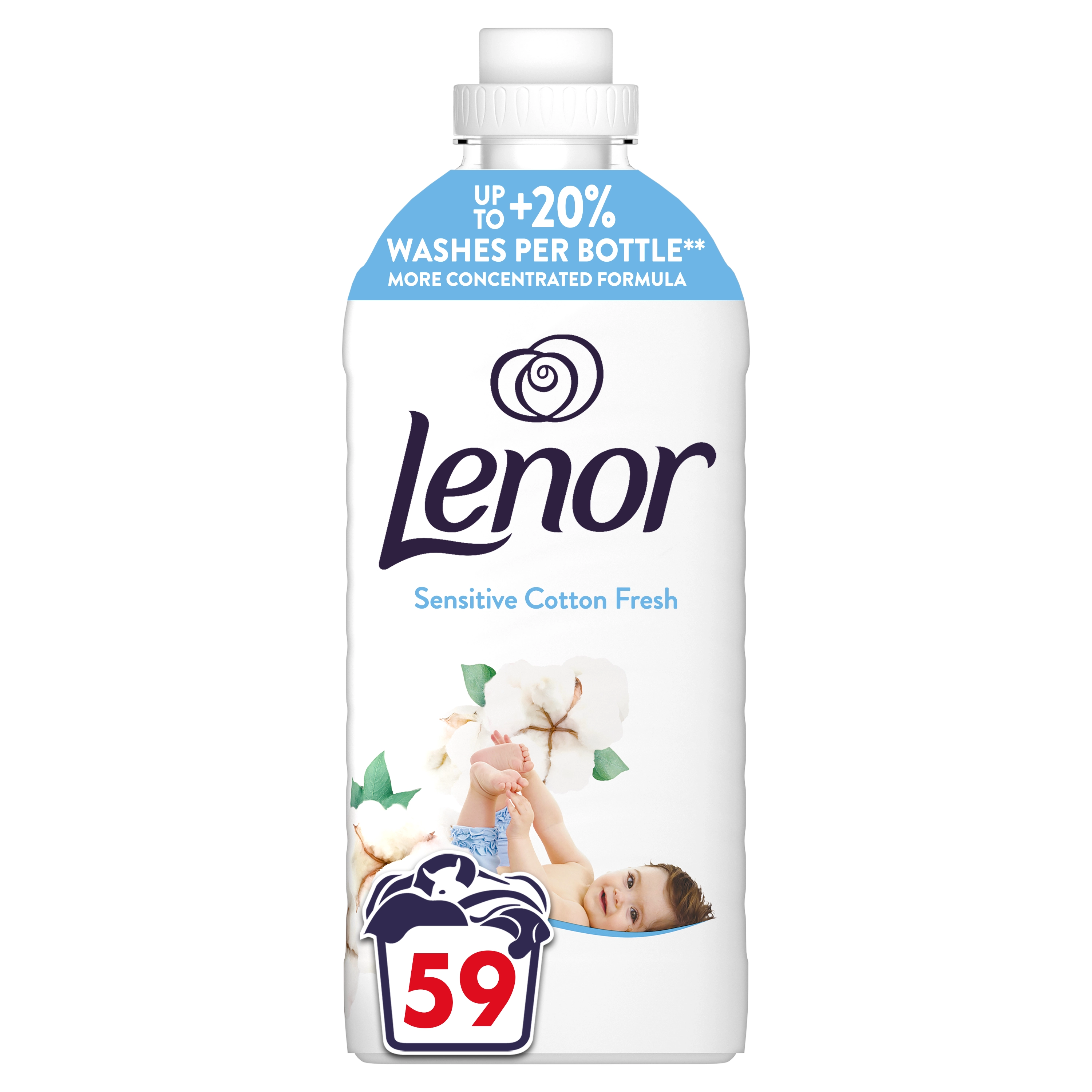 Lenor Sensitive Cotton Fresh 59 prań 1,239l