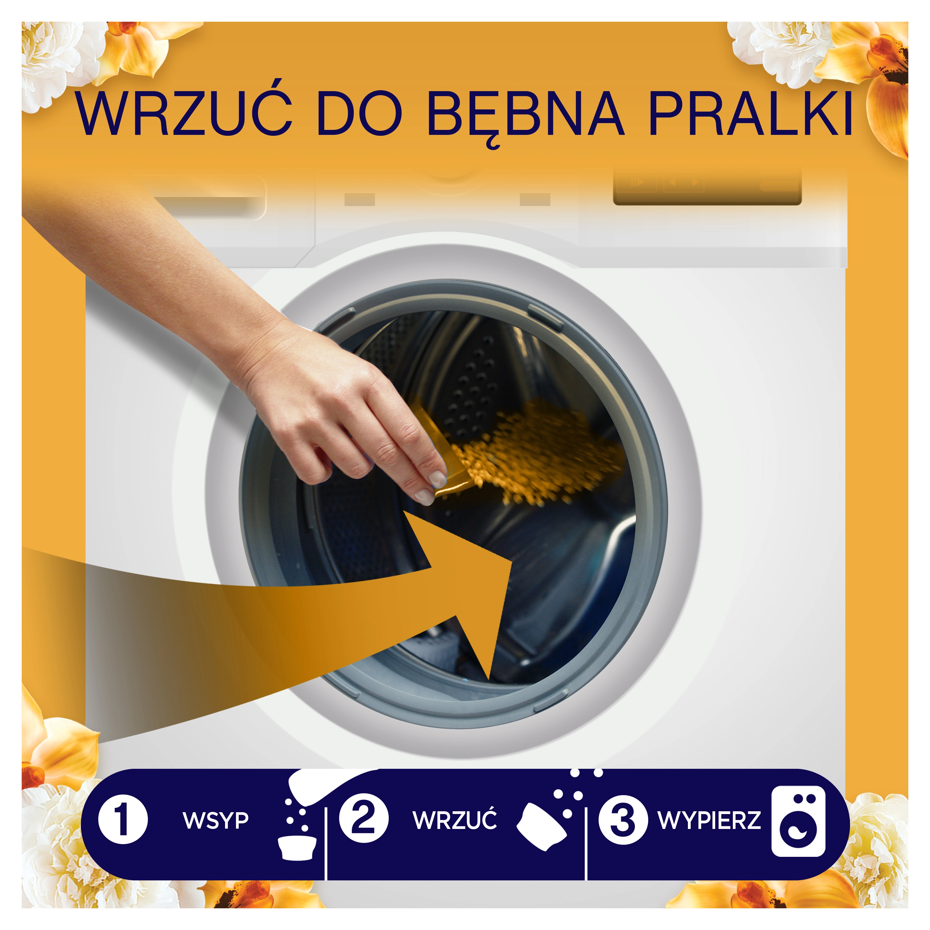 Zapach do pralki Lenor Gold Orchid & Vanilla 495g