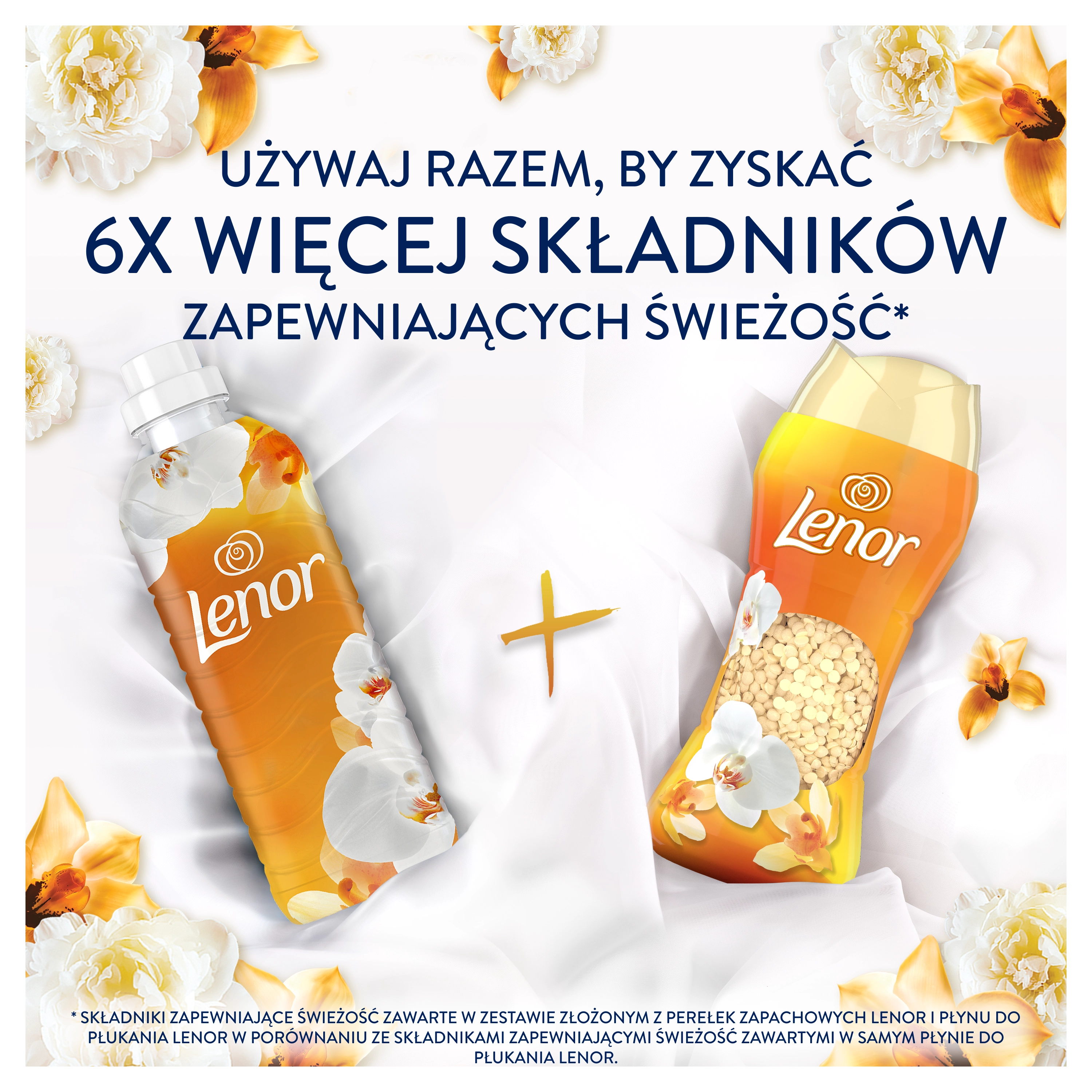Zapach do pralki Lenor Gold Orchid & Vanilla 495g