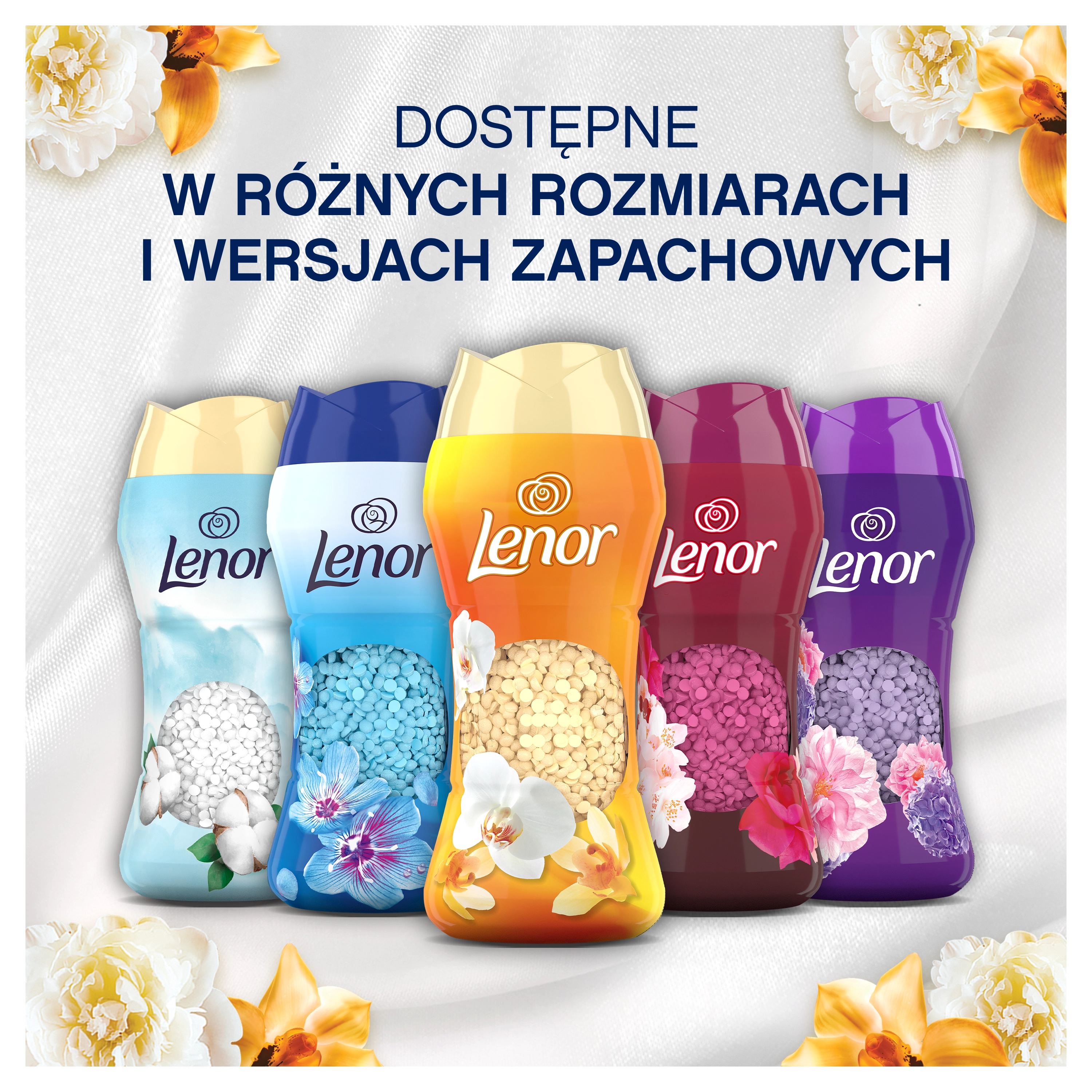 Zapach do pralki Lenor Gold Orchid & Vanilla 495g