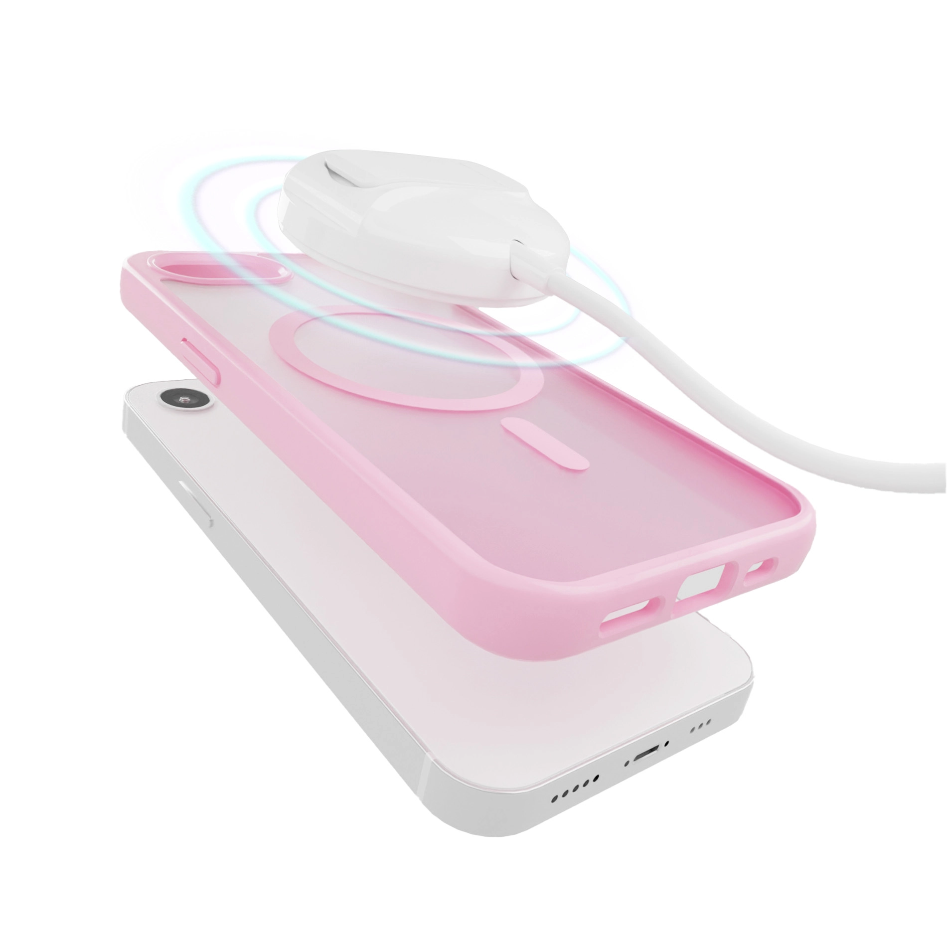 Etui Puro Gradient do iPhone 16e Różowy