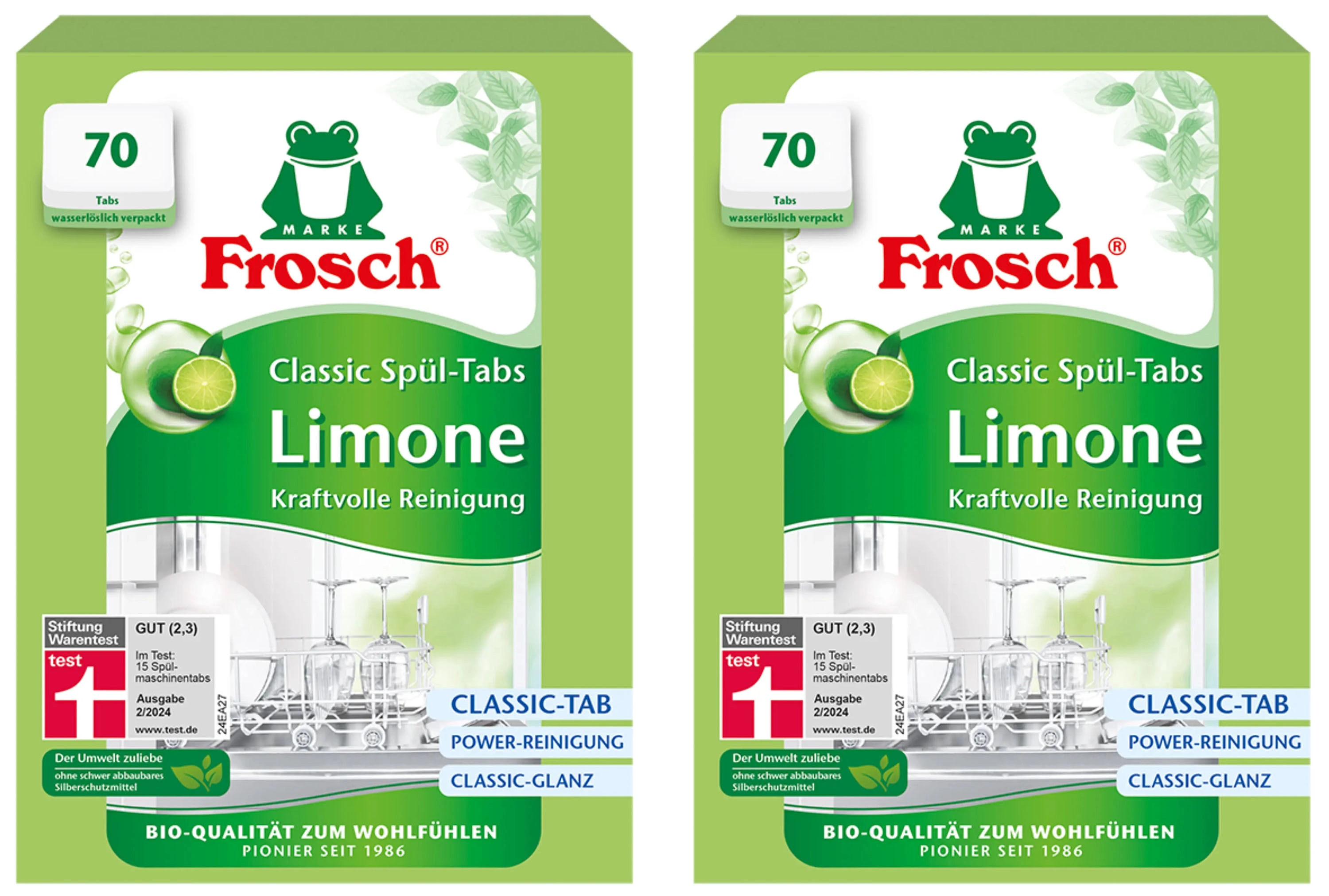 Frosch Classic limonkowe zestaw 2 x 70szt.