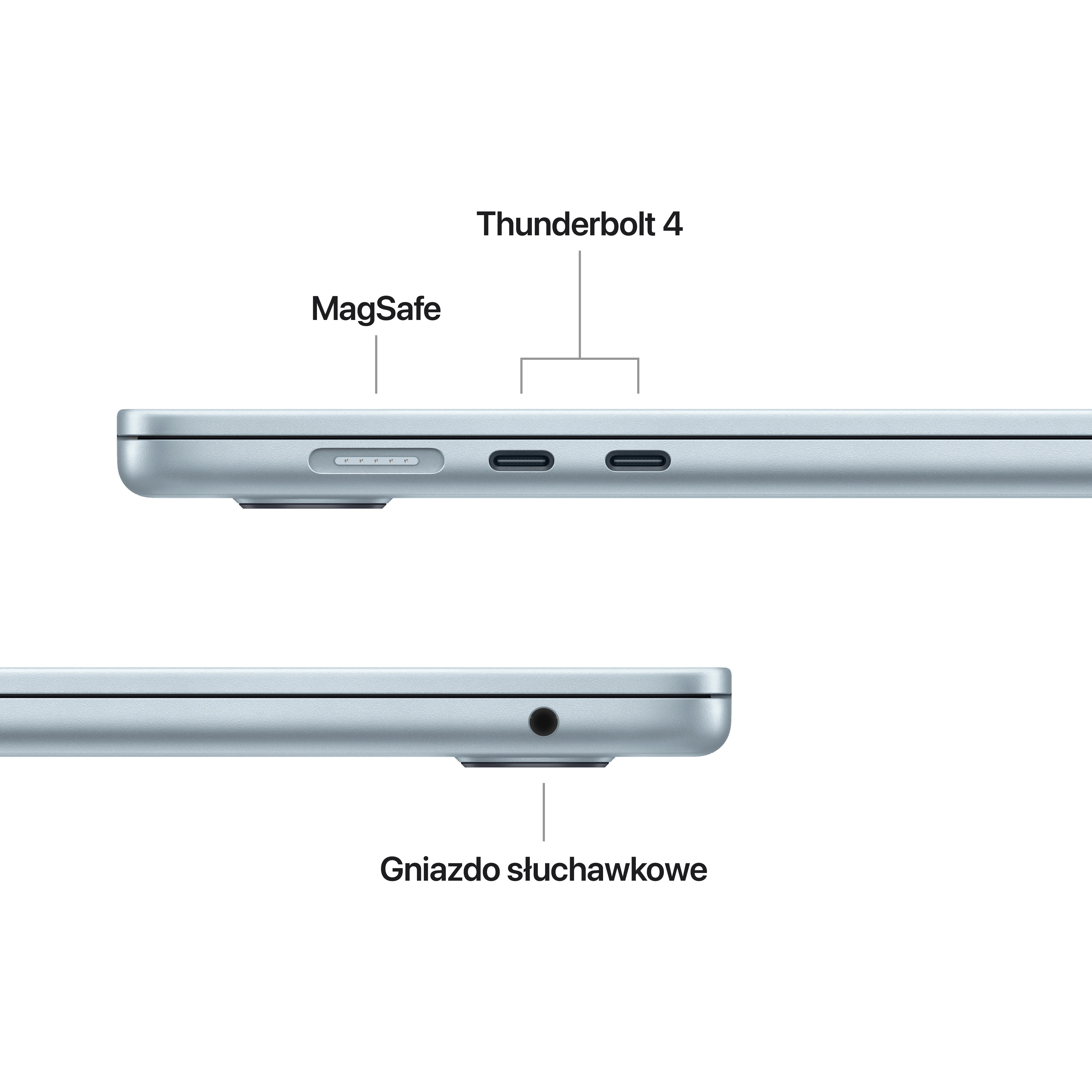 Apple MacBook Air 2025 15,3" M4 24GB RAM 512GB Dysk macOS Błękitny