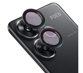 Szkło hartowane Bizon na aparat z aplikatorem Snap Lens do Xiaomi Poco F6