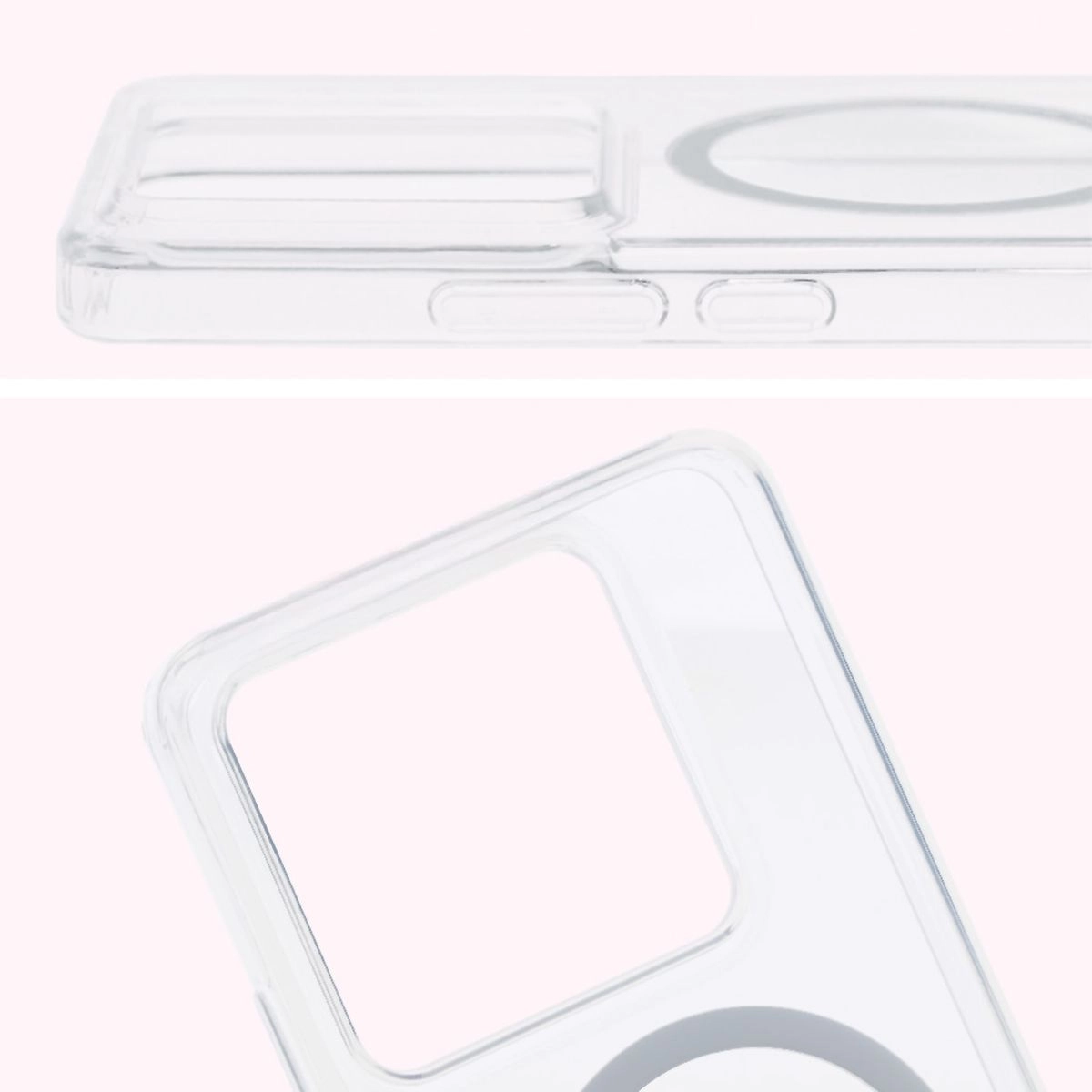 Etui Bizon CrystalO z MagSafe do Xiaomi 14T Pro Przezroczyste