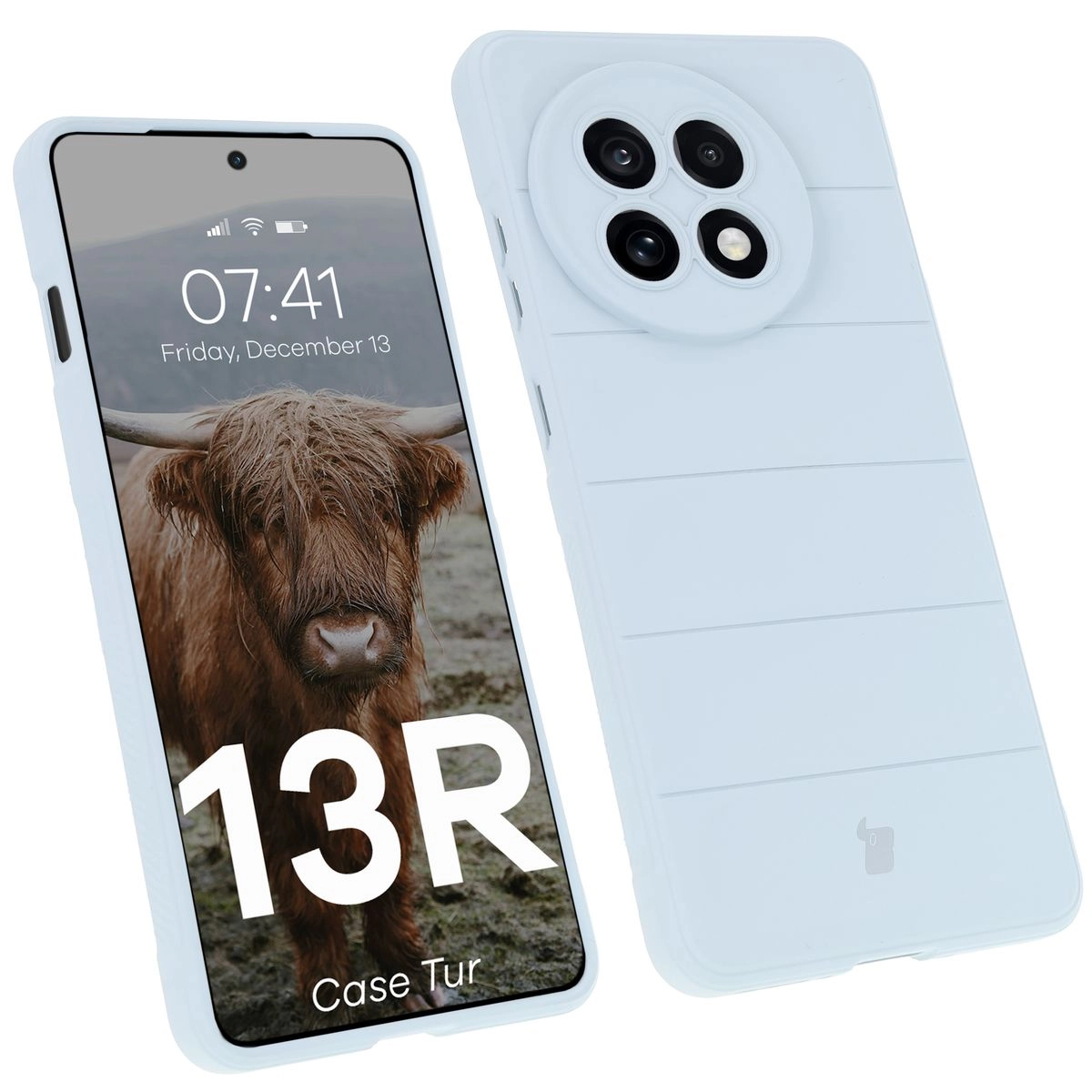 Etui Bizon Tur do OnePlus 13R Jasnoniebieskie