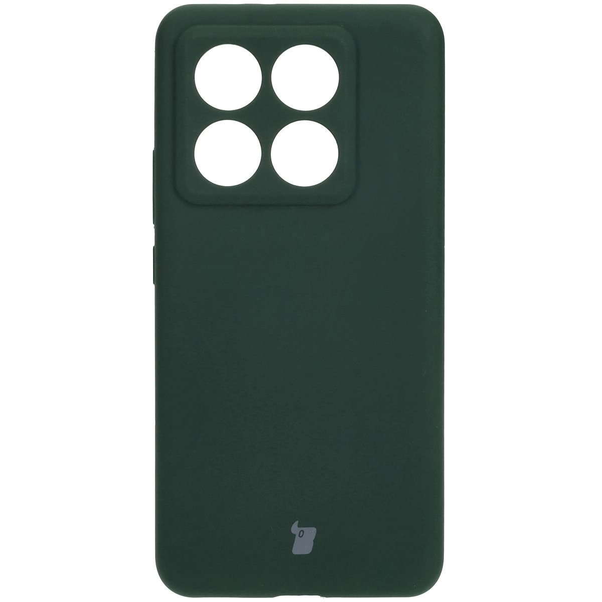 Etui Bizon Silikonowe Soft do Xiaomi 14T Pro Ciemnozielony