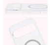Etui Bizon CrystalO z MagSafe do Google Pixel 9 Pro XL Przezroczyste