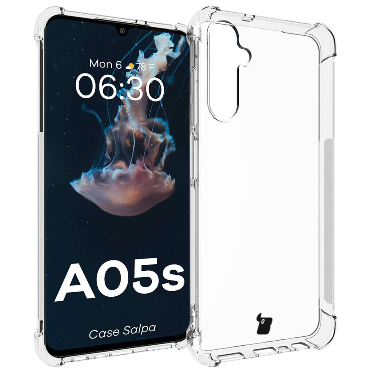 Etui Bizon Elastyczne Salpa do Galaxy A05s Przezroczysty
