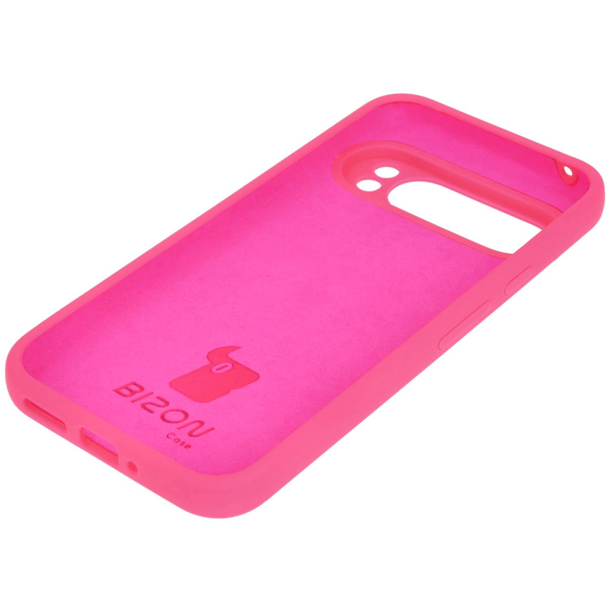 Etui Bizon Silikonowe Soft do Google Pixel 9 Pro XL Neonowo-różowy
