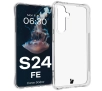 Etui Bizon Elastyczne Salpa do Galaxy S24 FE Przezroczysty