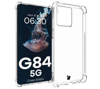 Etui Bizon Elastyczne Salpa do Motorola Moto G84 5G Przezroczysty