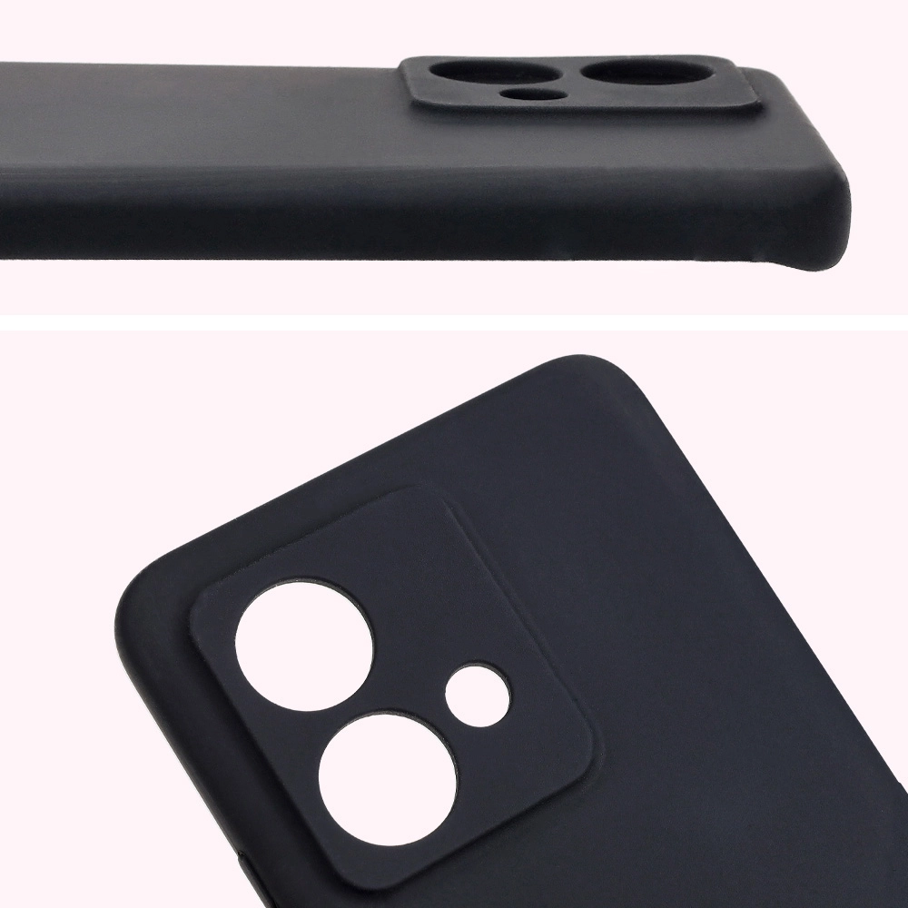 Etui Bizon Silikonowe Soft do Motorola Edge 40 Neo Czarny