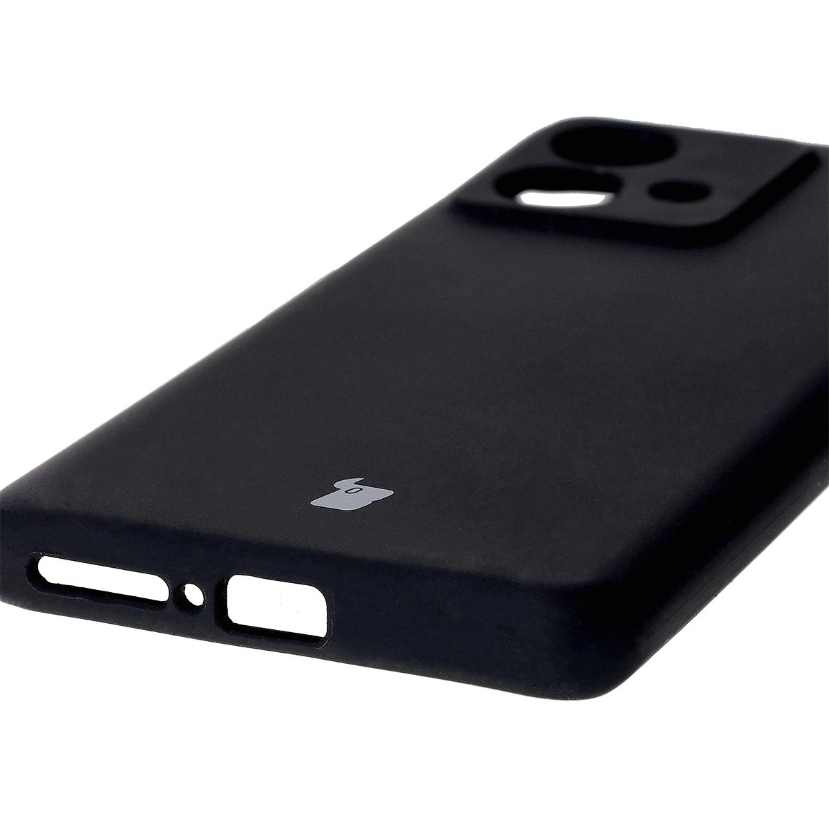 Etui Bizon Silikonowe Soft do Motorola Edge 40 Neo Czarny
