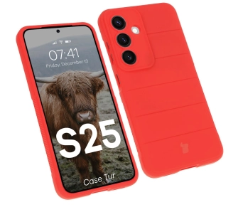 Etui Bizon Tur do Galaxy S25 Czerwony