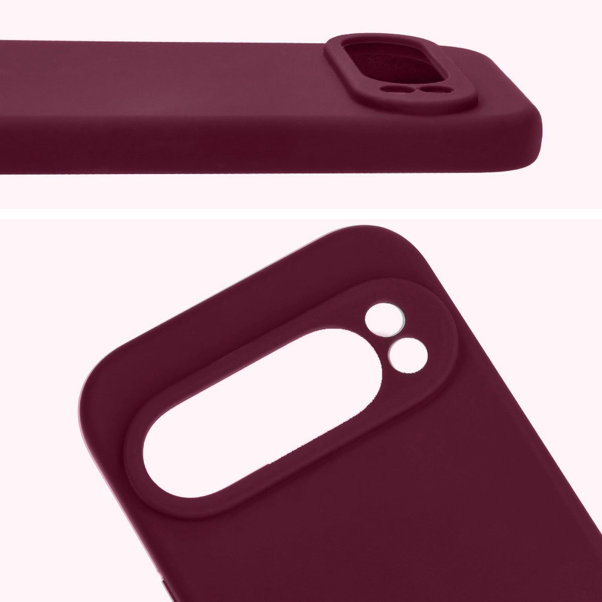 Etui Bizon Silikonowe Soft do Google Pixel 9 Pro Ciemno-fioletowy