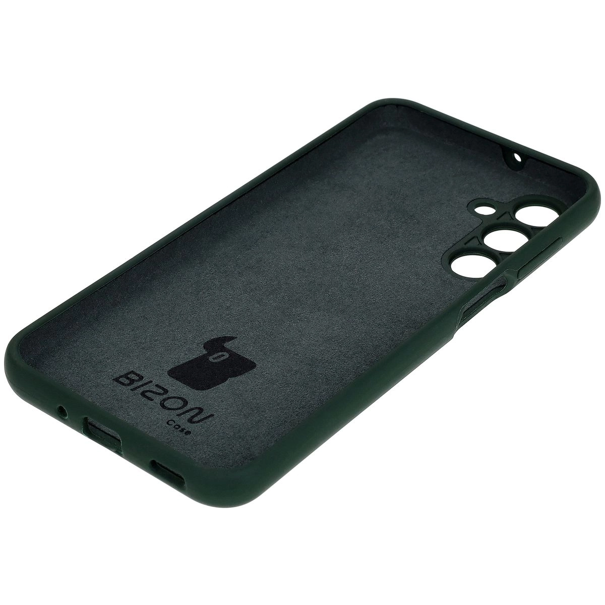 Etui Bizon Silikonowe Soft do Galaxy A16 4G/5G Ciemnozielony
